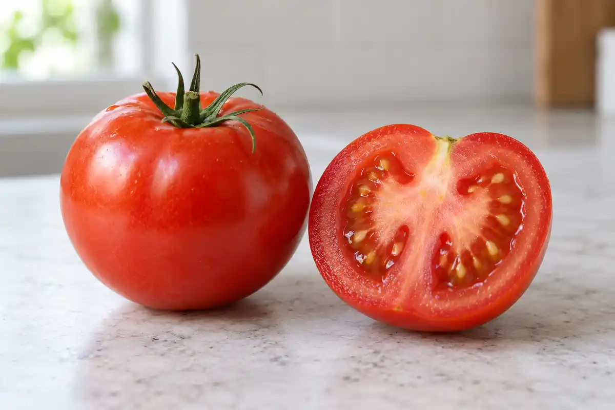 Tomate, fruit botanique souvent traité comme un légume en cuisine : l’article distingue ces deux critères sans réduire l’un à l’autre.